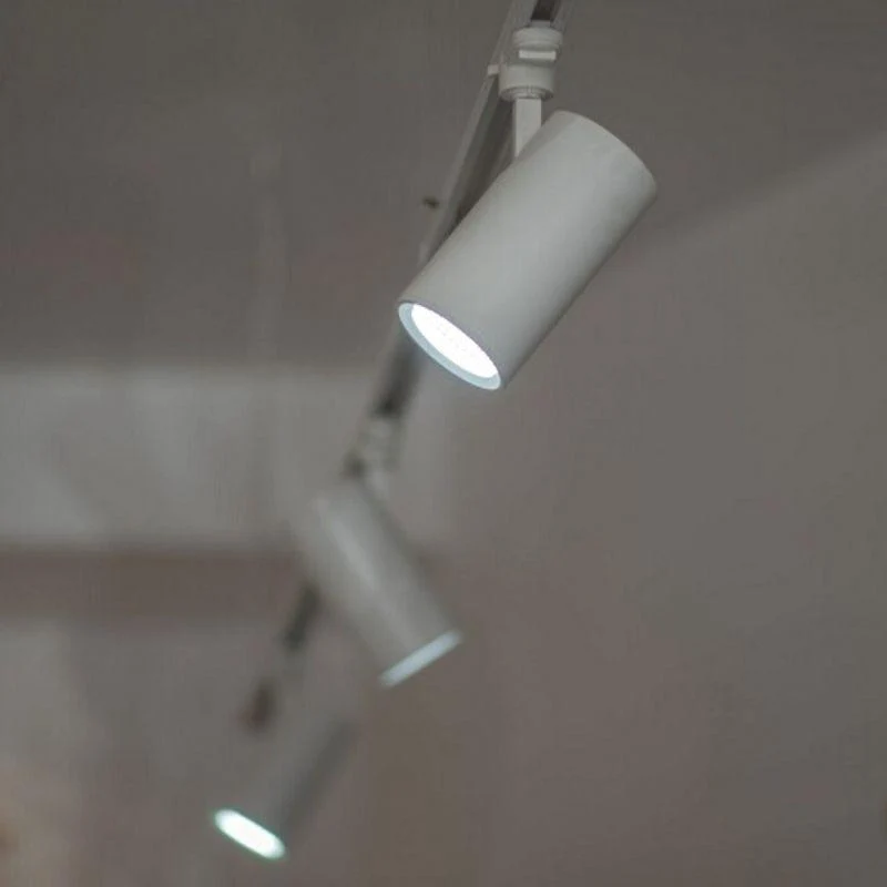 Spot LED sur Rail 80° Triphasé BLANC pour Ampoule GU10