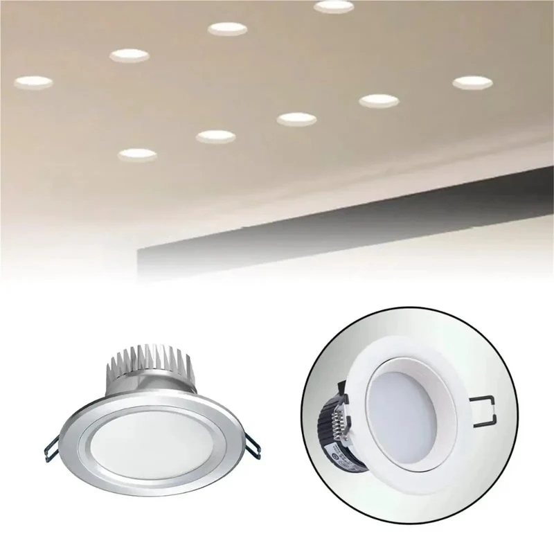 Heavy Duty 40 Piece Recessed Lighting Spring Clips For Led Downlights And Ceiling Panels Slick Cold Rolled Steel Downlight Brackets With Tight Grip And No Sweat Install Process