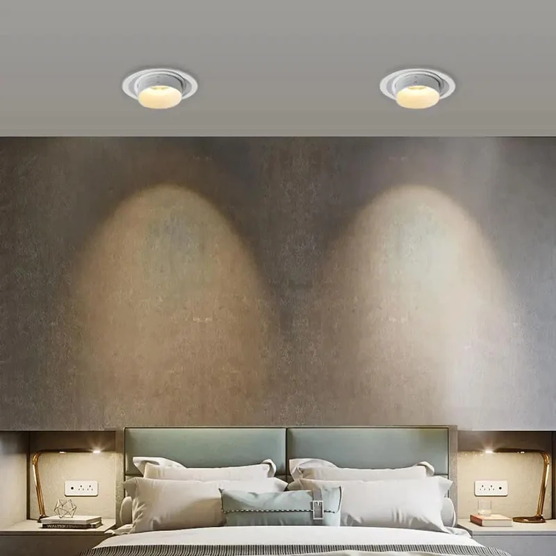 10 Pack 4.5 Inch Gimbal Led Recessed Ceiling Lights Dimmable 10W Can Fixtures With Smooth Swivel Dials Three Color Temp Options Baffle Trim Quick Snap Mount Top Tier Illumination CRI 90 Plus