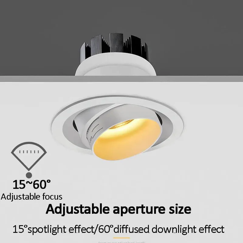 10 Pack 4.5 Inch Gimbal Led Recessed Ceiling Lights Dimmable 10W Can Fixtures With Smooth Swivel Dials Three Color Temp Options Baffle Trim Quick Snap Mount Top Tier Illumination CRI 90 Plus
