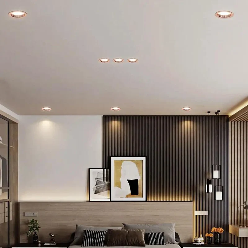 Top Tier Aluminum LED Recessed Can Lights Featuring Adjustable Dimmable Baffle Trim And Switchable 3000K To 6500K Colors For Crisp Ceiling Glow And Quick Plug Play Install