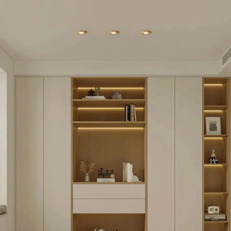 10 Pack 3.9 Inch Led Recessed Lights And Led Can Lights With Dope Wood Baffle Trim Hella Bright Dimmable Glow Adjustable 3 Color Temp Smooth Retrofit Install No Flick Buzz Top Shelf Ceiling Makeover
