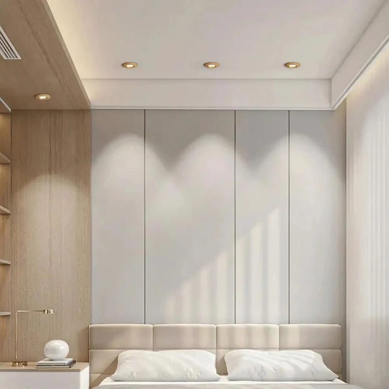 10 Pack 3.9 Inch Led Recessed Lights And Led Can Lights With Dope Wood Baffle Trim Hella Bright Dimmable Glow Adjustable 3 Color Temp Smooth Retrofit Install No Flick Buzz Top Shelf Ceiling Makeover