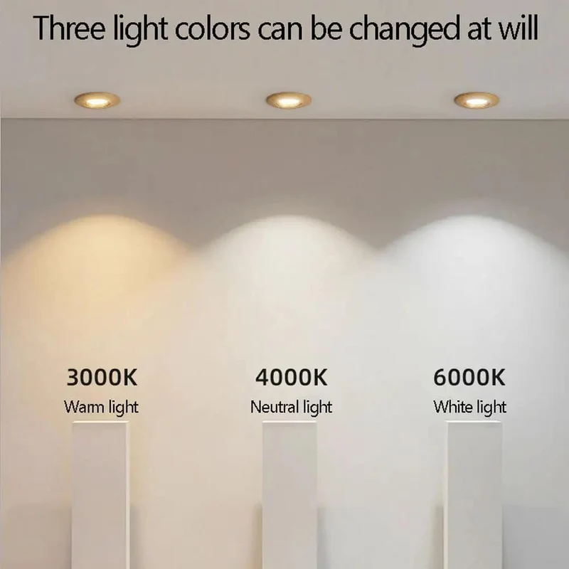 10 Pack 3.9 Inch Led Recessed Lights And Led Can Lights With Dope Wood Baffle Trim Hella Bright Dimmable Glow Adjustable 3 Color Temp Smooth Retrofit Install No Flick Buzz Top Shelf Ceiling Makeover