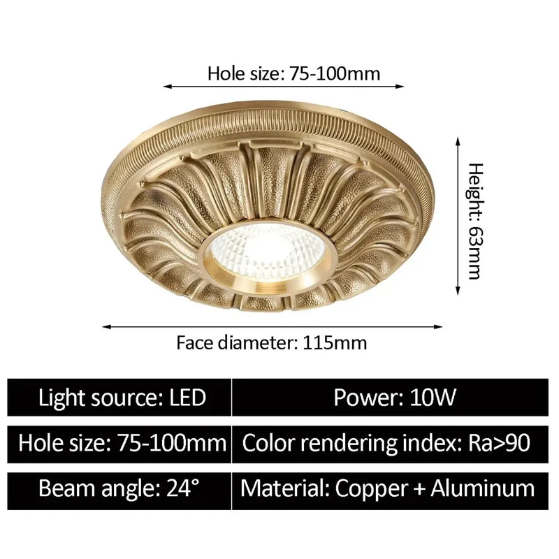 Heavy Duty 6 Pack 4.5 Inch LED Recessed Can Lights Featuring Slick Gold Brass Stripe Trim Smooth Dimming And 3000K To 6000K Custom Color Temp Zero Flicker Residential Fixtures