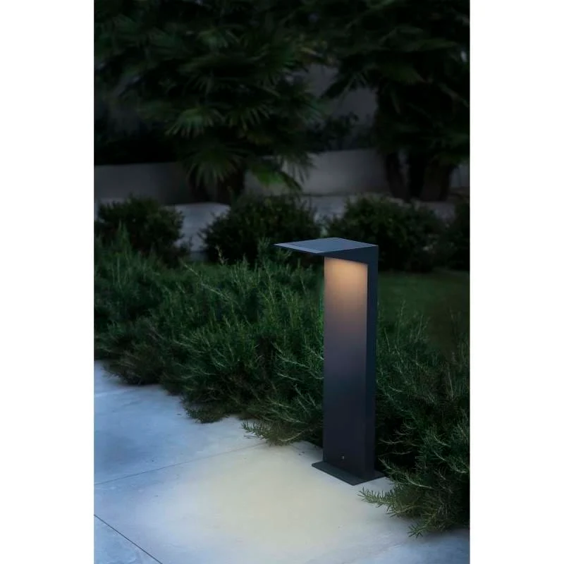 Borne solaire LED avec détecteur de mouvement - Éclairage jardin