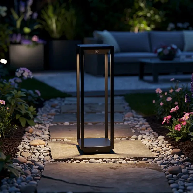 Borne solaire LED SAURA avec détecteur | Éclairage jardin