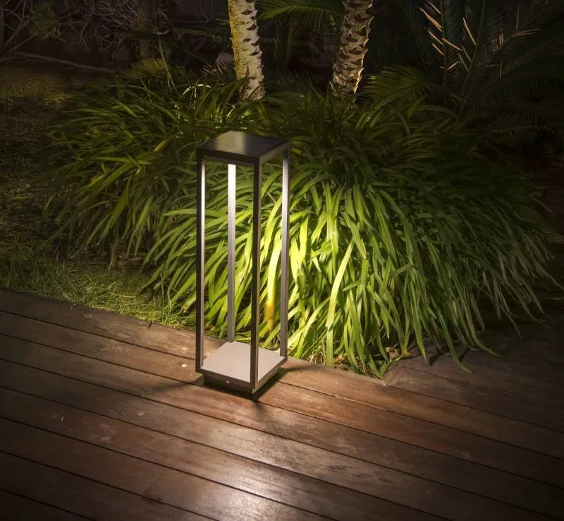 Borne solaire LED SAURA avec détecteur | Éclairage jardin