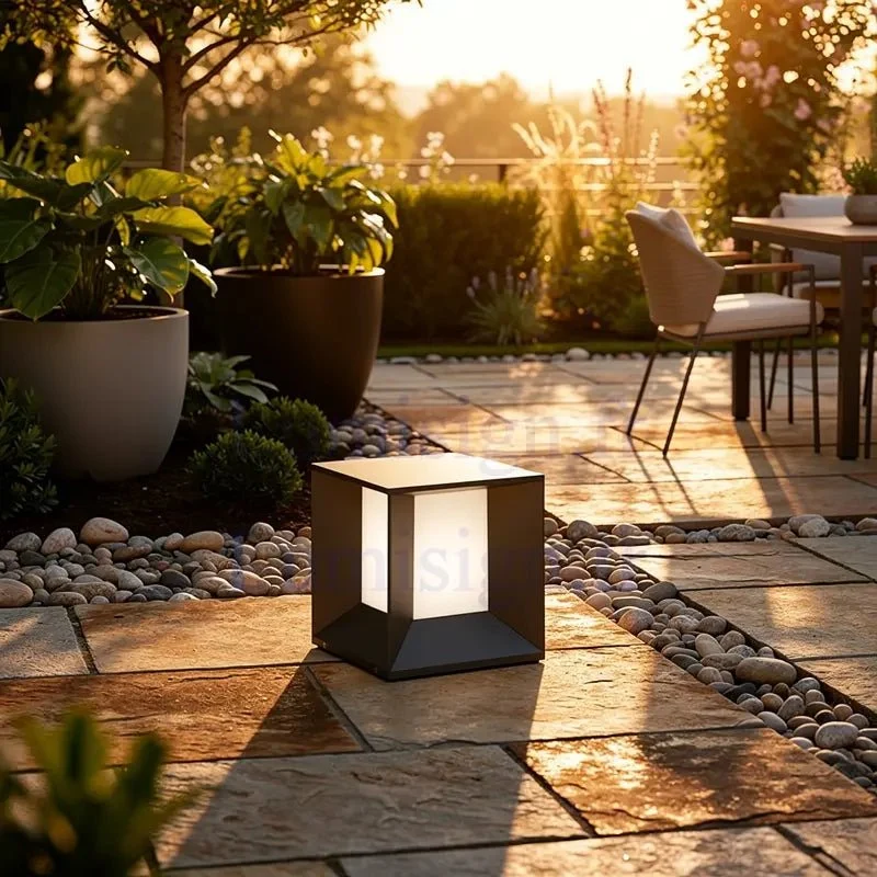Borne LED MILA gris foncé : éclairage extérieur design moderne