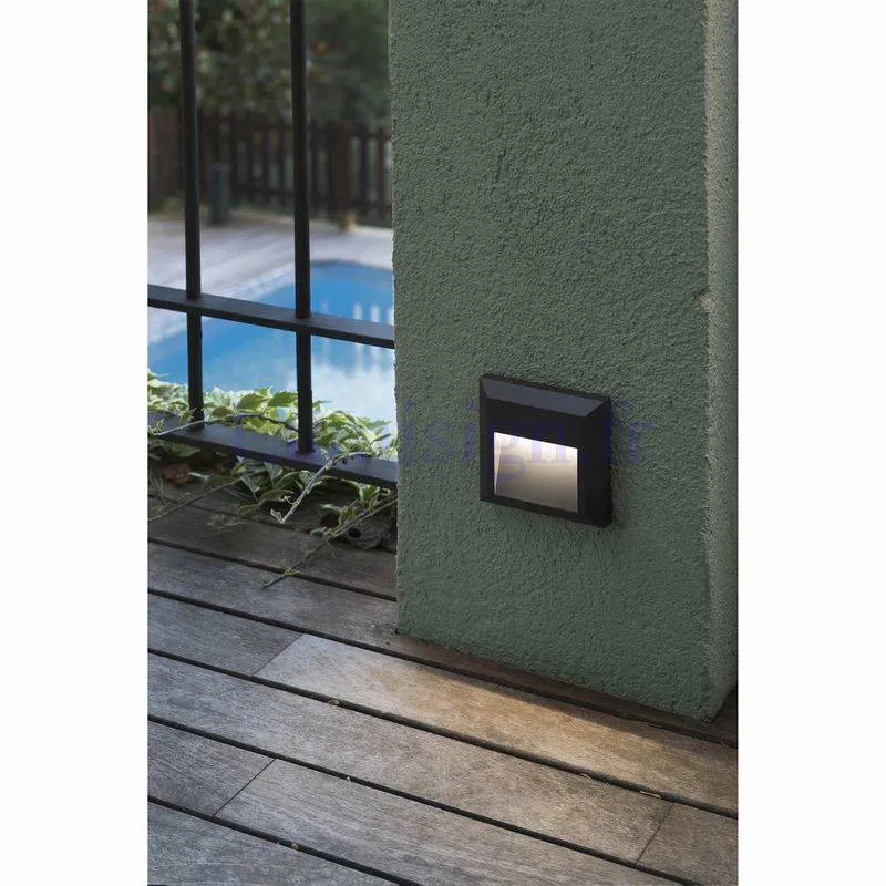 Applique extérieure encastrable Led GRANT Rond