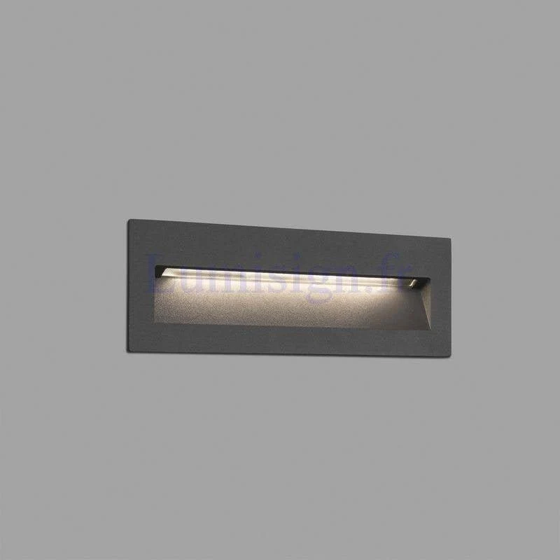 Applique extérieure encastrable LED 8W NAT anthracite