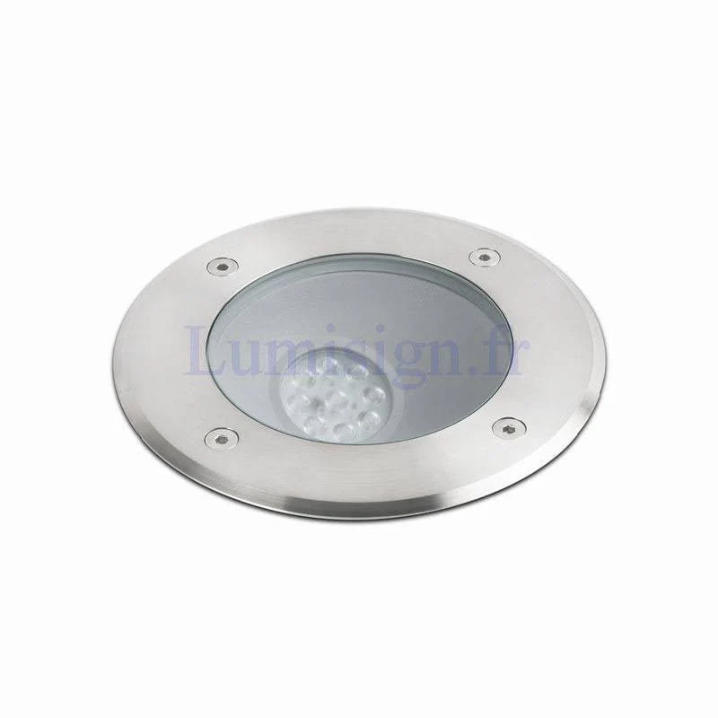 Spot sol extérieur inox LED SALT 9W éclairage sur le côté