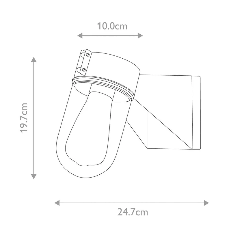 Applique murale acier inoxydable