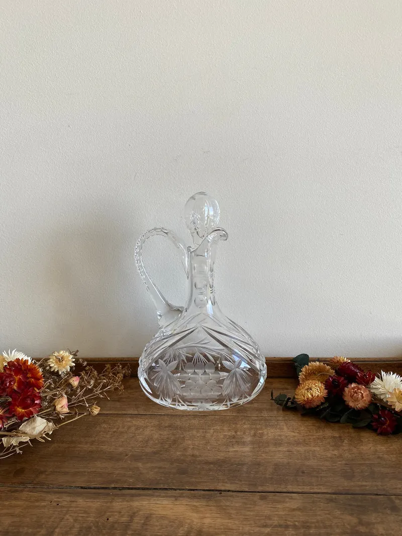 Carafe en cristal ciselé