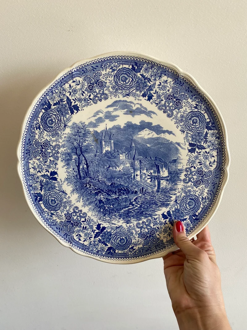 Assiette de service Villeroy et Boch Burgenland bleus