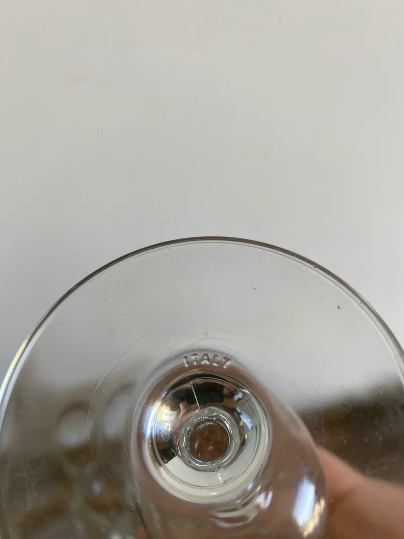 Verres dorés sur piedsfabrication italienne