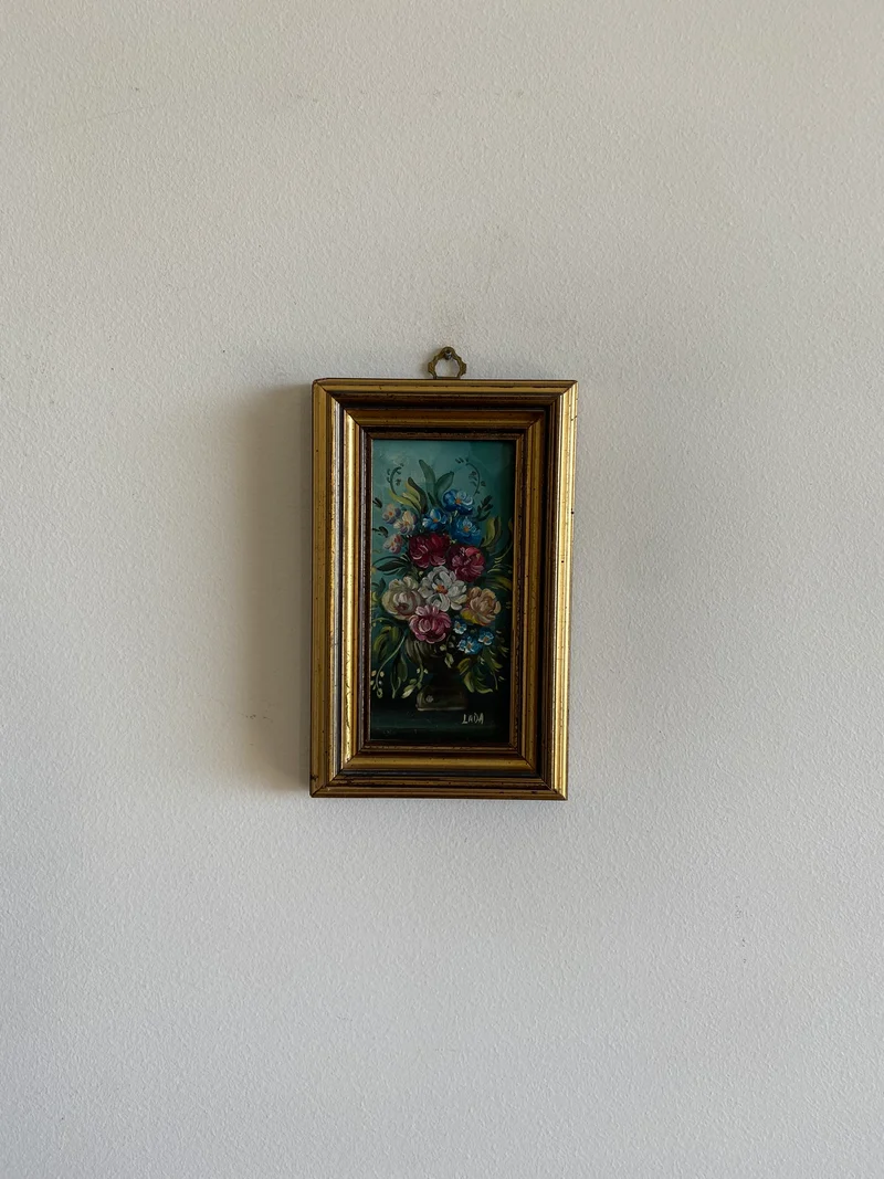 Peintures à l'huile signées miniatures