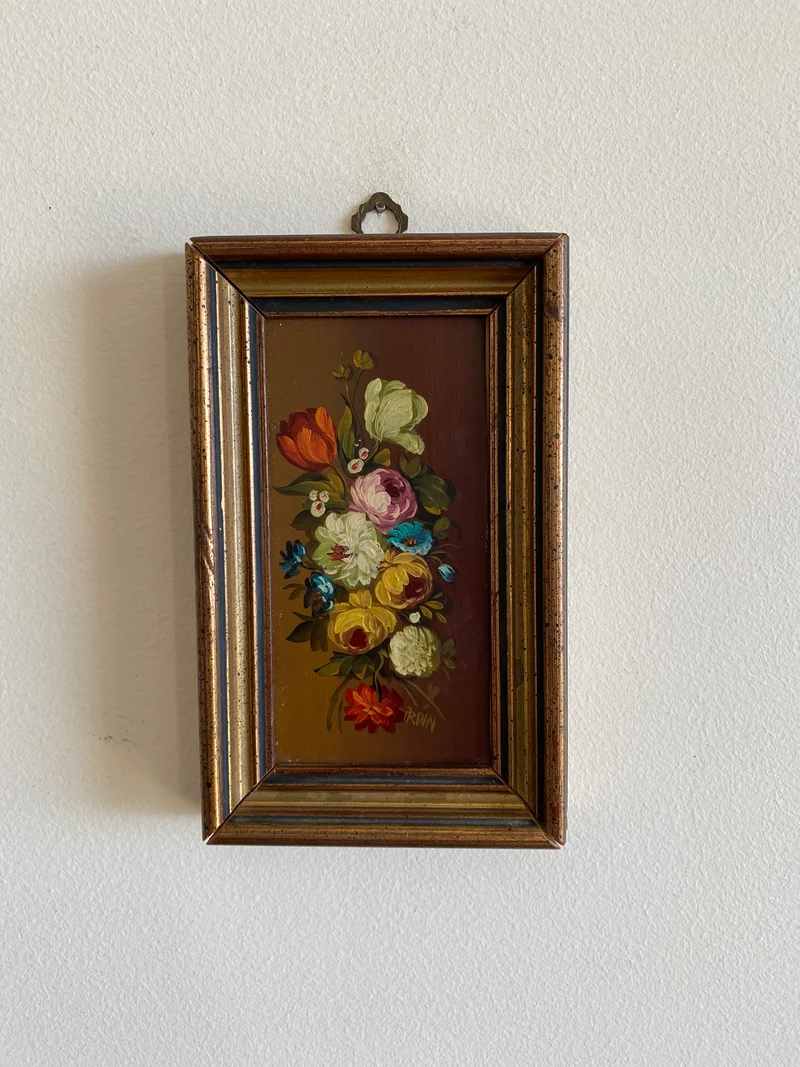 Peintures à l'huile signées miniatures