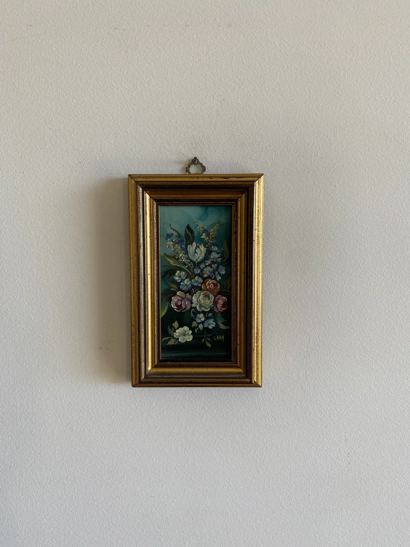 Peintures à l'huile signées miniatures