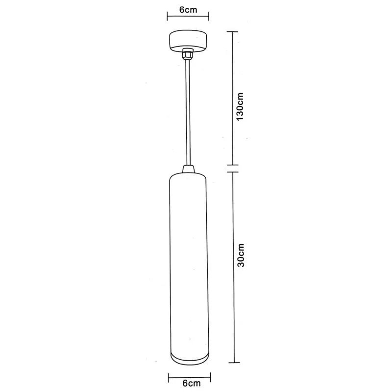 Luminaire Suspendu GU10 IP20 30cm Bronze
