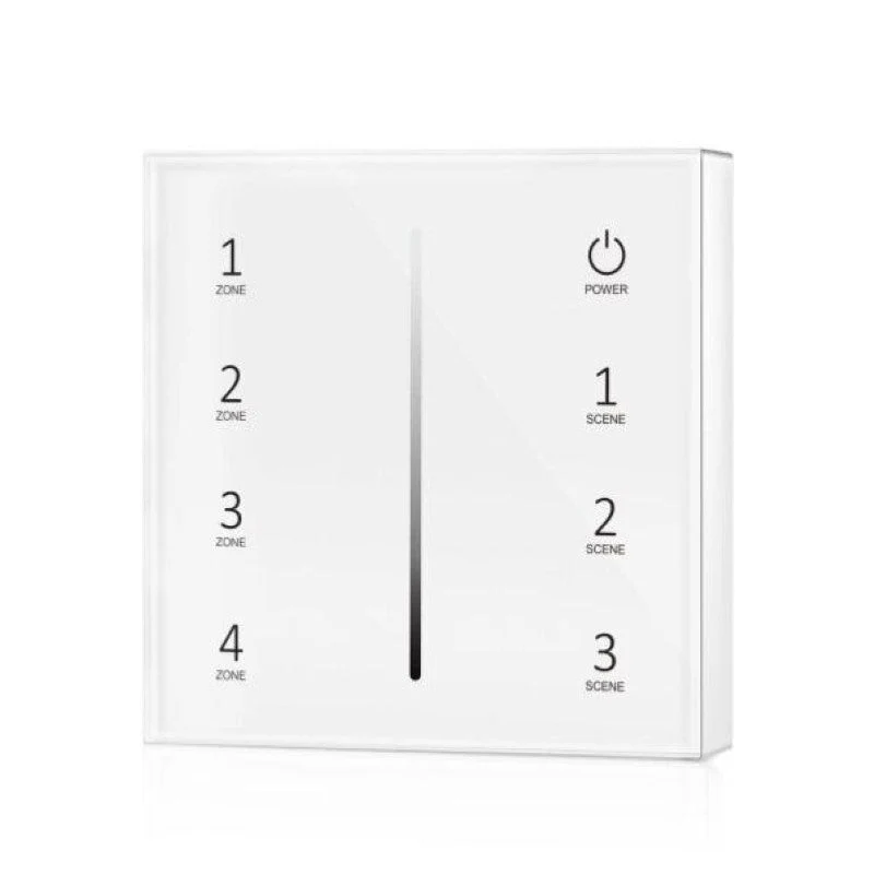 Kit Variateur Tactile Monochrome Sans Fil 4 Zones et Dimmer RF