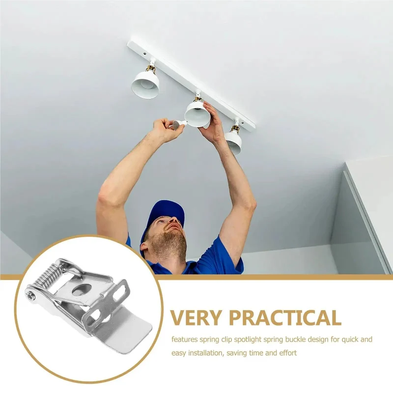 Heavy Duty Galvanized Downlight Spring Clips For Recessed Lighting Cans 24 Pack With Tough As Nails Grip To Lock Drywall Trim And Secure Ceiling Housings Without The Hassle