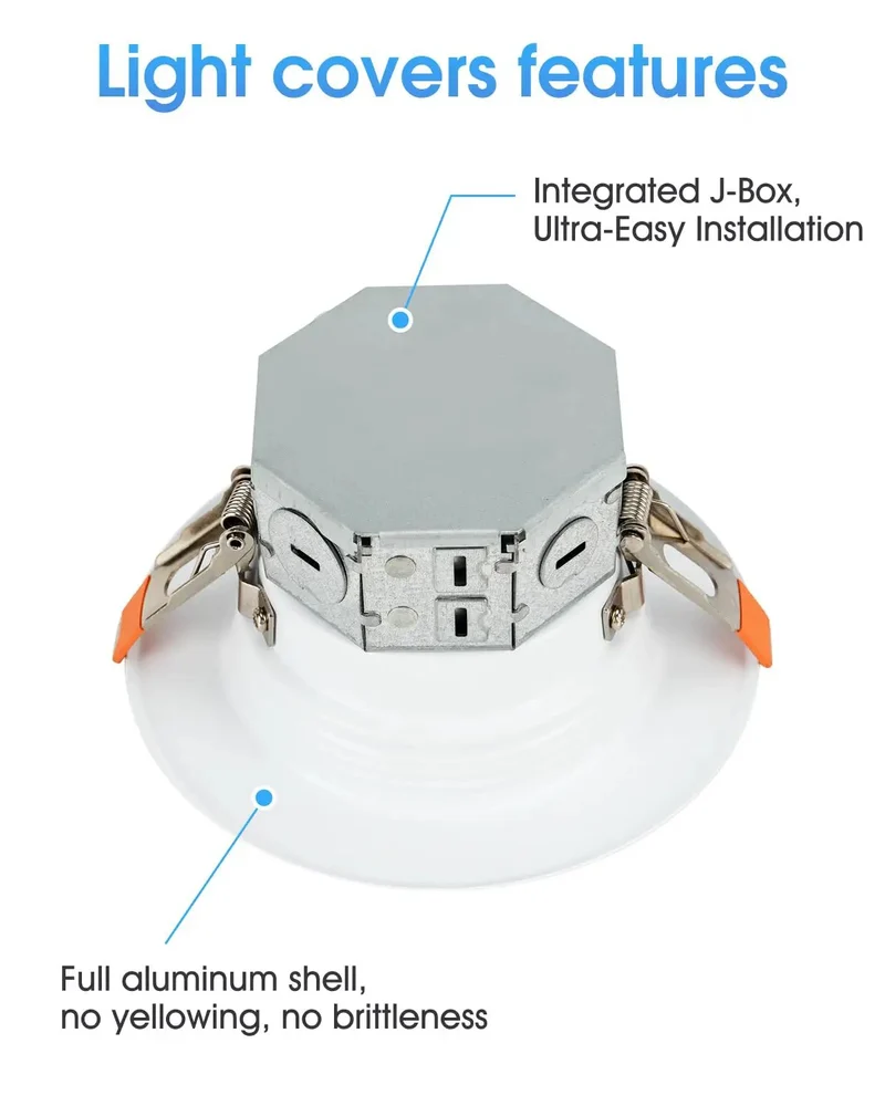 Oil Rubbed Bronze 4 Inch LED Recessed Lights 8 Pack Smooth Deep Anti Glare Baffles Adjustable 5CCT Warm To Cool White Retrofit Drop In Can Ceiling Fixtures Solid Aluminum Housing Straight Up Easy Install Top Shelf Quality For Home