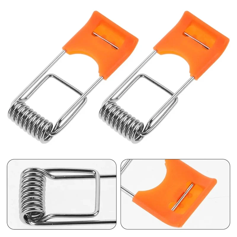 Premium Spring Snap Clips For Recessed Lighting And Downlight Housing Hella Durable Ceiling Mount Brackets With Tough Iron And Steel Build For LED Lamp Fixtures Plus One Hundred Piece Bundle