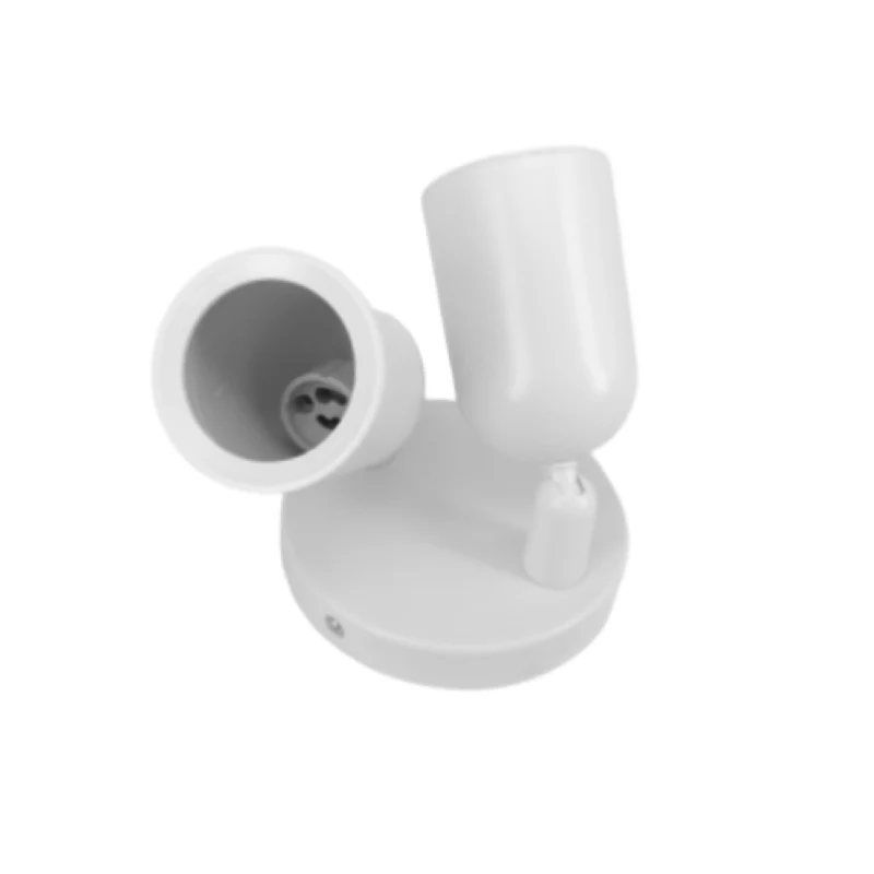 Spot LED en Saillie Double Orientable BLANC pour Ampoule GU10