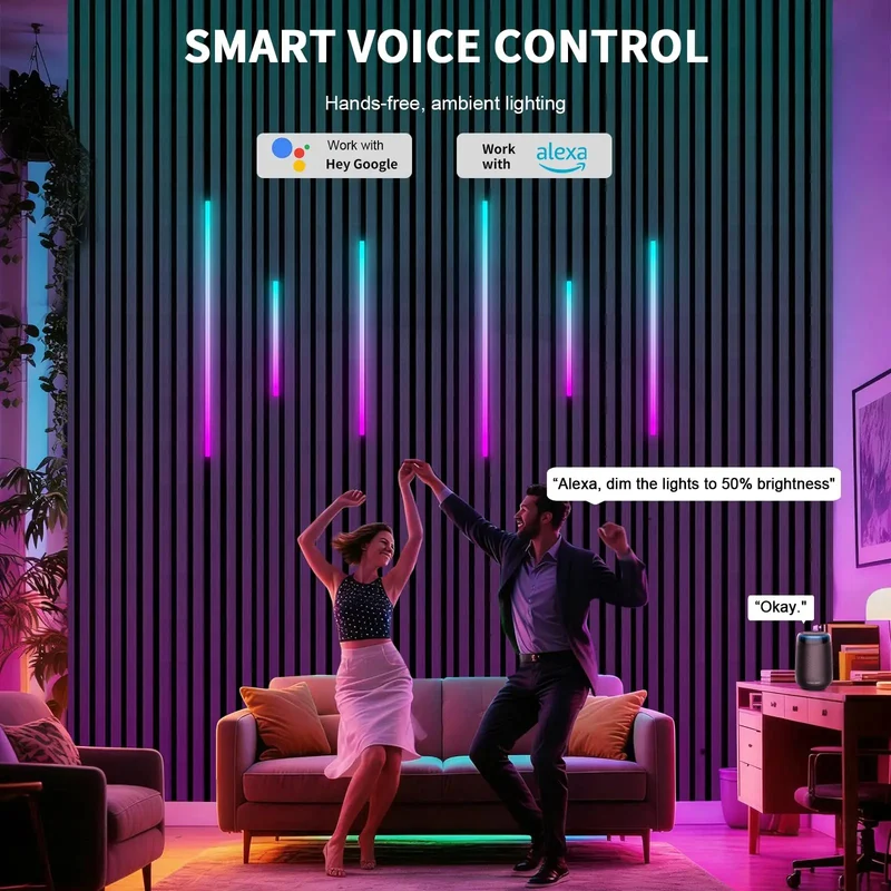 Smart Rgb Ic Led Lighting Kit For Acoustic Wall Panels Flex Rig With Smooth Install And Chill Vibe Control Ultimate Game Changer Home Decor Upgrade