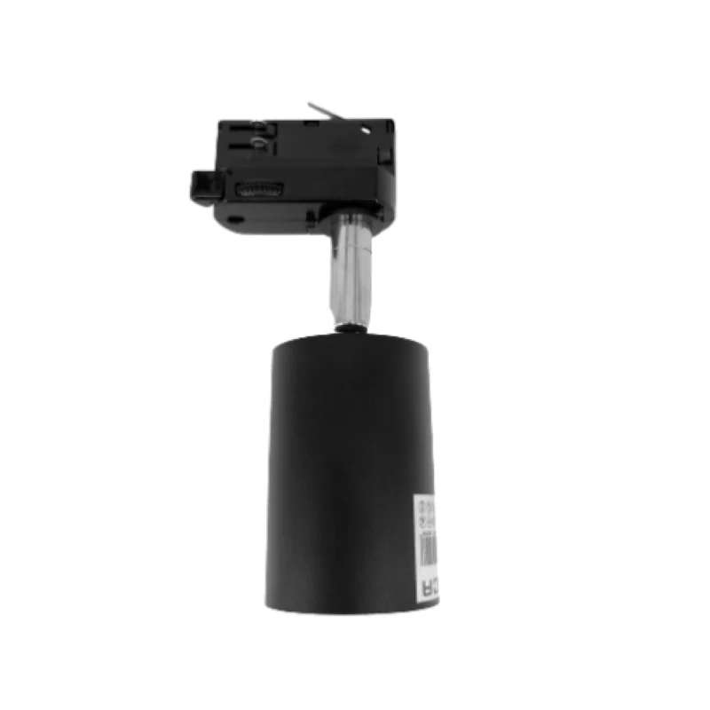Spot LED sur Rail Triphasé NOIR pour Ampoule GU10