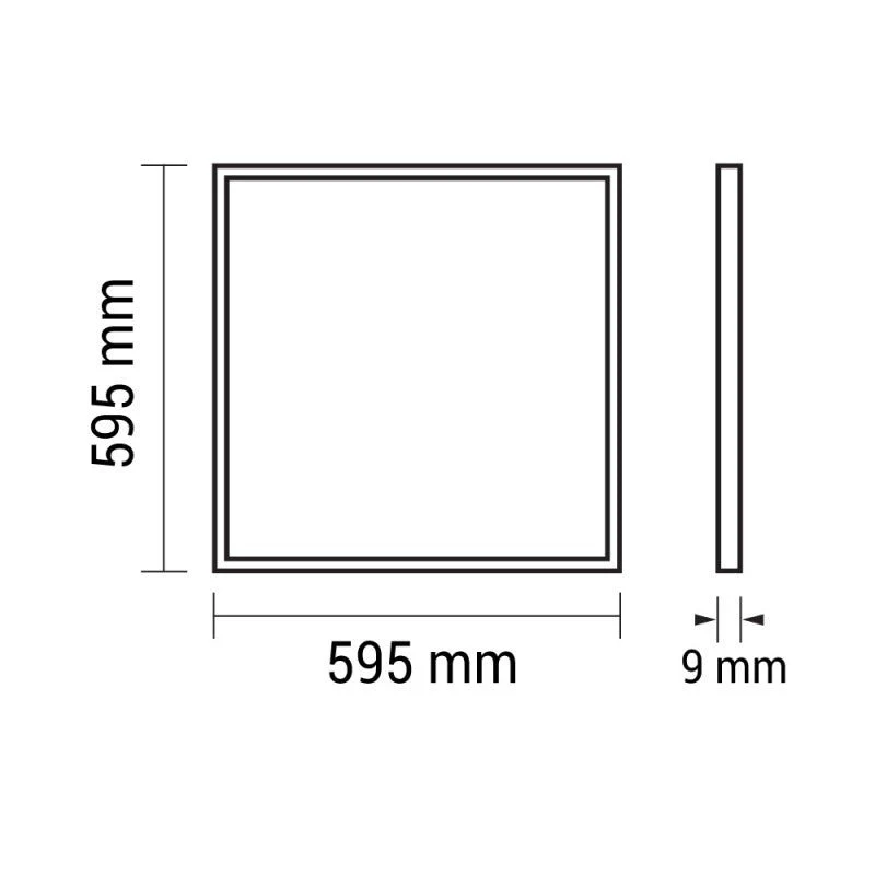 Panneau LED 60x60 Slim 45W CIEL - Pack de 4