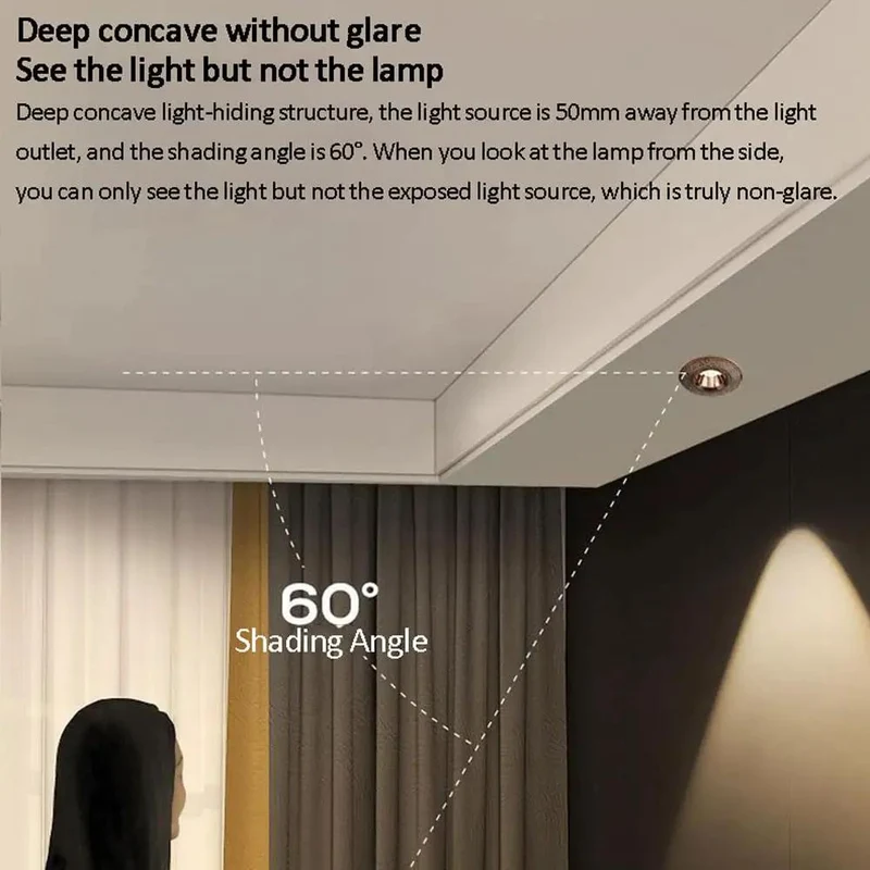 5 Pack Slick LED Recessed Ceiling Lights With Stylish Brass Pattern Trim, Dimmable 10W Recessed Can Lights Featuring 3000K To 6000K CCT, Top Shelf Glare Free Luster For Your Home Makeover, Sharp Design And Solid Brass For A Classy Vibe.