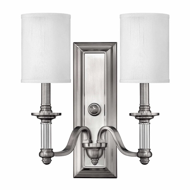 Applique murale traditionnelle chrome