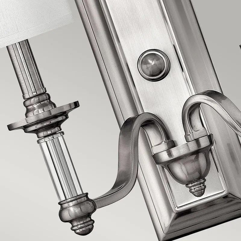 Applique murale traditionnelle chrome