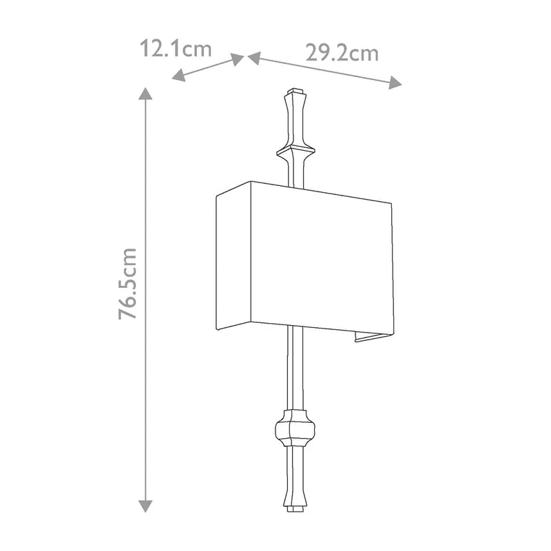Luminaire Mural Blanche et Bronze