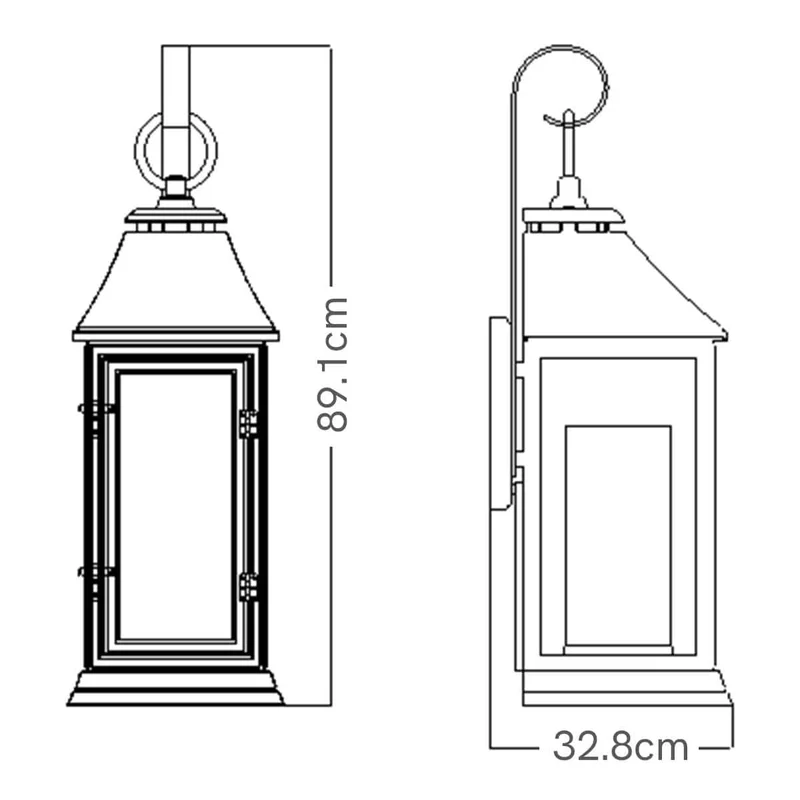Lanterne pour facade exterieure