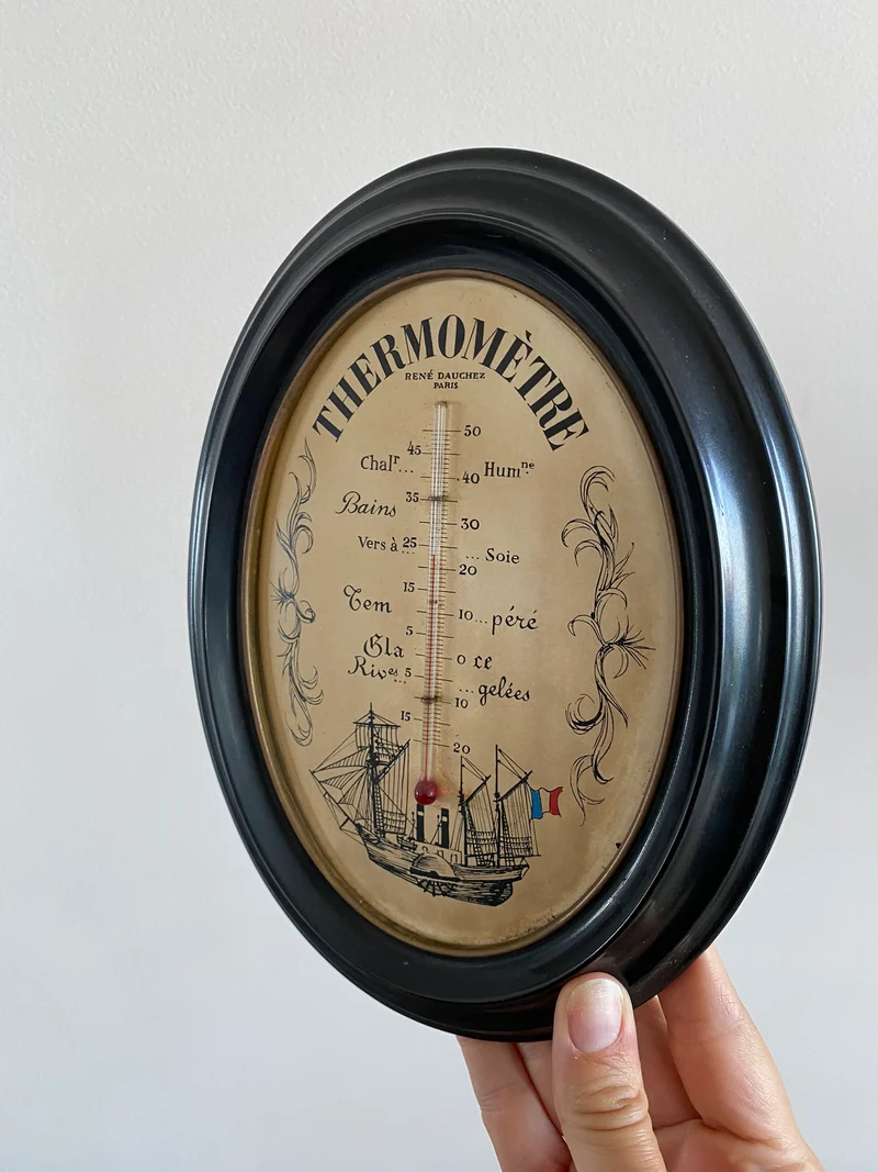 Thermomètre vintage René Dauchez Paris