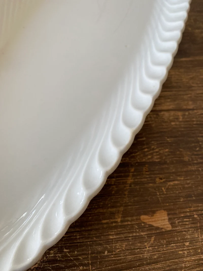 Plat de service en faience Luneveille