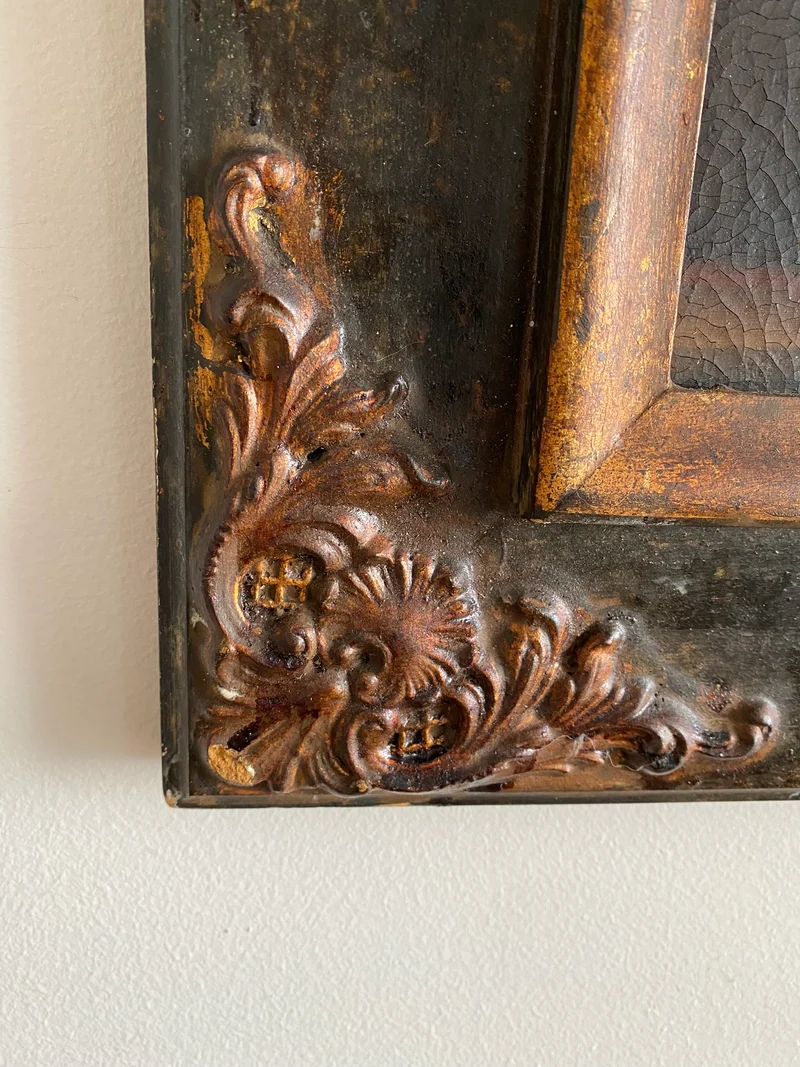 Peinture signée Campanini dans son cadre baroque