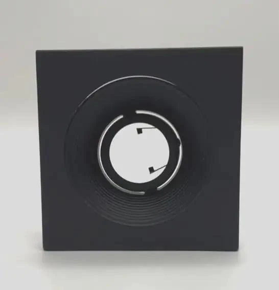Smooth Operator 4 Inch Recessed Lighting Trim With Satin Stepped Baffle And Matte Black Square Border Designed For Standard Housings Not 3.5 Inch Cans Works Flawlessly With Gu10 At 12 Or 120 Volt