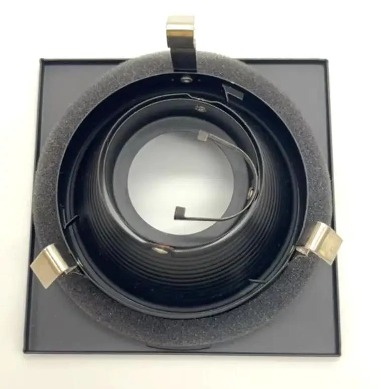 Smooth Operator 4 Inch Recessed Lighting Trim With Satin Stepped Baffle And Matte Black Square Border Designed For Standard Housings Not 3.5 Inch Cans Works Flawlessly With Gu10 At 12 Or 120 Volt