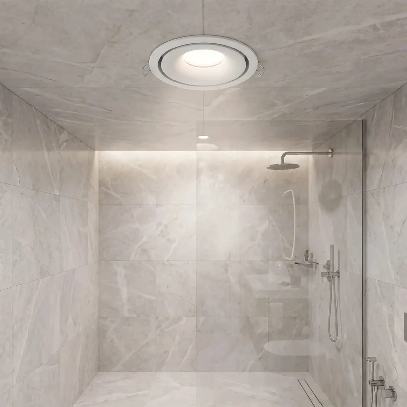 Mr16 Gu10 Recessed Lighting Trims Spotlight Downlight Holder Eyeball Retrofit Mounting Frame White Finish Quick Swap No Mess Install Universal Ceiling Spotlight Fixture Upgrade For Home Rooms