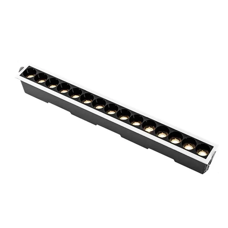 Top-Notch 5 Head LED Linear Recessed Lights 20W With Tunable White Color Options Sleek Aluminum Finish For Kitchen Islands And Bathrooms Creating Gorgeous Ripple Effects Pro Grade Heat Dissipation Makes This The Ultimate Glow Up Choice