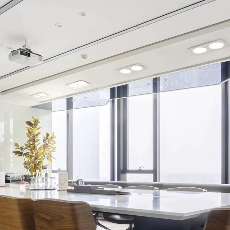 Top Tier Square Dual Head Recessed Led Downlights Featuring Slick Matte White Casing Built Tough With Solid Iron Housing For Living Rooms Delivering Hella Soft Glare Free Glow Long Lasting Performance