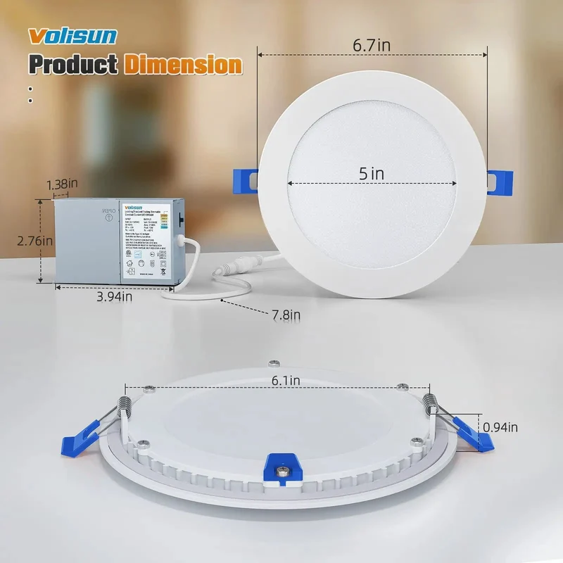 Top Shelf 6 Inch Recessed Ceiling Lights 60 Pack Featuring 5CCT Adjustable Color Temps And Smooth Ultra Thin Trim For Legit Bright Home Illumination In Every Room That Needs Reliable Lighting