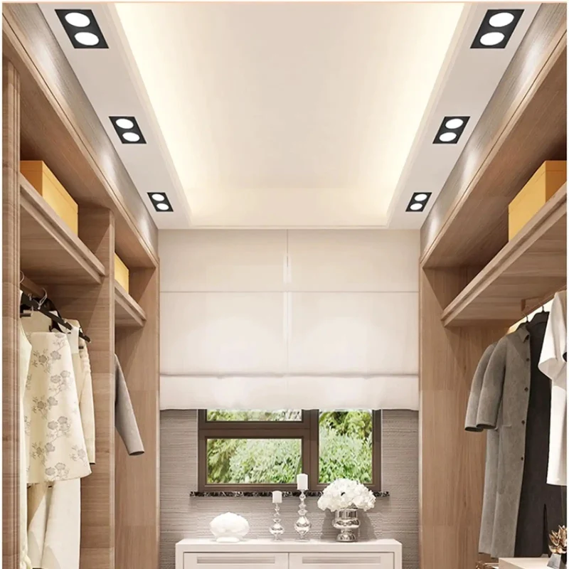 Built To Last Dual Head Led Recessed Ceiling Downlight With Matte Black Housing And Heavy Duty Iron Frame Delivering Zero Glare Soft Illumination Indoors