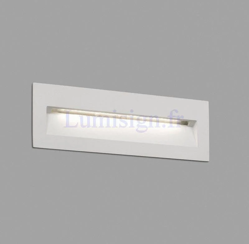 Applique extérieure encastrable LED 8W NAT blanche
