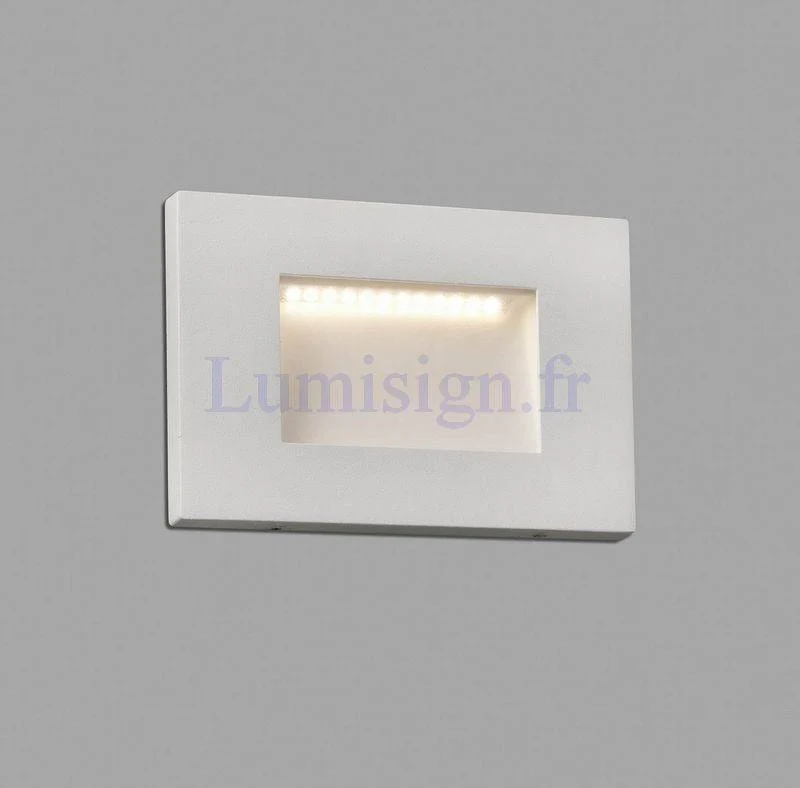 Applique extérieure encastrable LED 5W SPARK blanche