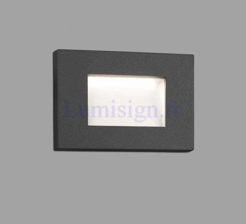 Applique extérieure encastrable LED 5W SPARK anthracite